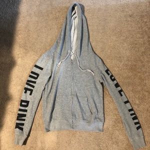 Victoria’s Secret PINK zip up hoodie size small.